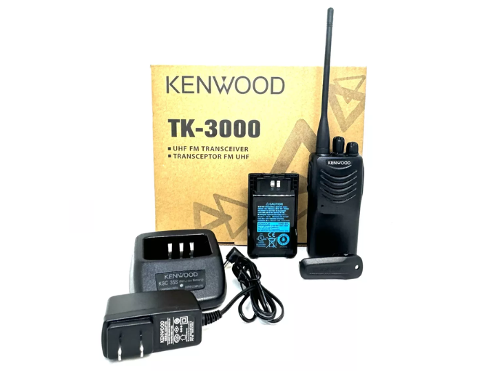 Radio Portátil Kenwood TK-3000, Con Todos Sus Accesorios G.